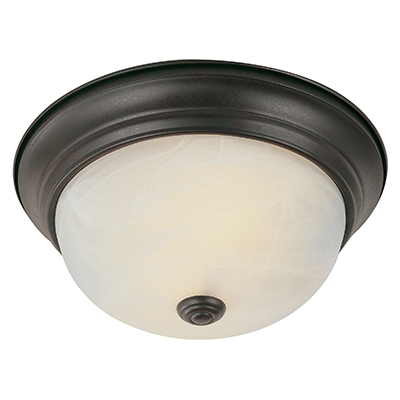 Trans Globe Lighting LED-13618 ROB Browns 13" Indoor Rubbed Oil Bronze Traditional Flushmount